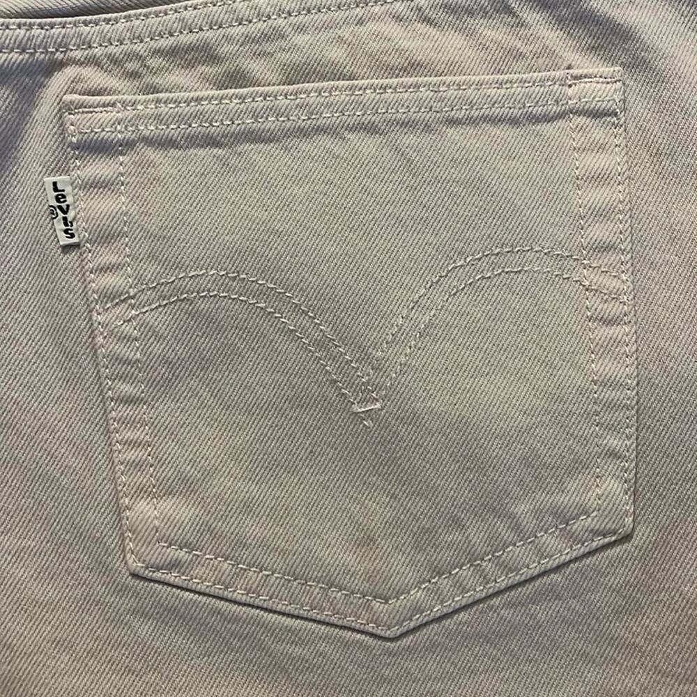 Levi 501 Lilac Cutoff Denim Shorts Womens Size L Button Fly Fray Casual Summer - Picture 9 of 16